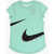 Nike Logo Printed Solid Color T-Shirt Light Blue