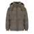 Save the Duck SAVE THE DUCK ALBUS MUD GREY HOODED PADDED JACKET Beige