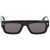 Alexander McQueen Spike Studs Sunglasses BLACK-BLACK-SMOKE