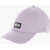 Diesel Solid Color Corry-Gum Cap With Contrasting Logo Patch Violet