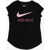 Nike Solid Colour Crew-Neck T-Shirt With Glitter Logo Black