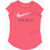 Nike Solid Colour Crew-Neck T-Shirt With Glitter Logo Pink