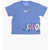 Nike Printed Crew-Neck T-Shirt Blue