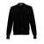 Vivienne Westwood Black V Neck Cardigan with Orb Embroidery in Cotton and Cashmere Man BLACK