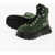 Moschino Love Suede Hiking Boots With Platform 5.5Cm Green