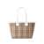 Burberry Burberry Check Motif Small Tote Bag Beige