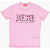 Diesel Red Tag Painting Effect Tbul Crew-Neck T-Shirt Pink