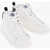 Diesel Leather Sneakers With Contrasting Detail White