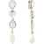 Alessandra Rich Crystal Dangle Earrings CRY-SILVER