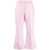 MSGM Msgm  Pressed-Crease Cotton Tailored Trousers PINK