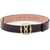 Bally Croco-Effect Leather Belt With Emblem Buckle PORTUGAL50 ORO