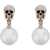 Alexander McQueen Pearl Skull Earrings With Crystal Pavé 0446 GREIGE