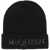 Alexander McQueen Cashmere Beanie With Logo Embroidery BLACK IVORY