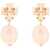 Tory Burch Kira Earring With Pearl ROSE GOLD CHAMPANGE