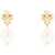 Tory Burch Kira Earring With Pearl TORY GOLD IVORY