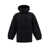 MAISON KITSUNÉ Black LOng Down Jacket with High Neck and Fox Head Patch in Nylon Woman BLACK