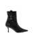 Stuart Weitzman Black Bootie with Buckle Detail and Stiletto Heel in Smooth Leather Woman BLACK