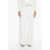 Patou 2 Pockets Eco-Leather Wide Leg Pants White