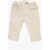 Bonpoint Twill Cotton Pants With Logo-Button Beige