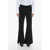 Prada Flared Virgin Wool Gabardine Pants With Belt Loops And 4 Poc Black