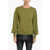 Kate Spade New York Wool Blend Crew-Neck Sweater Green
