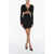 NENSI DOJAKA Long Sleeve Bodycon Dress With Cut-Out Details Black