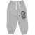 Dolce & Gabbana Kids Cotton 3-Pockets Joggers With Logo-Embroidery Gray