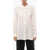 Salvatore Ferragamo Silk Shirt With Jewel Buttons White