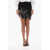 ROTATE Birger Christensen Asymmetric Mini Skirt With Beads And Sequins Black