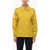 ROTATE Birger Christensen Double-Breasted Windbreaker With Side Zips Yellow