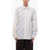 MARINE SERRE White Line Unbalanced Motif Cotton Shirt White