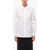 Alexander McQueen Lace-Up Detail Long Sleeved Cotton Shirt White