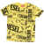 Diesel Red Tag All-Over Logo Printed Tlope Crew-Neck T-Shirt Yellow