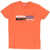 Diesel Red Tag Solid Color Tadon Crew-Neck T-Shirt With Printed Log Orange