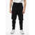 Alexander McQueen Hopsack Cotton Slim Fit Pants With Zipped Ankles Black