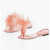 Bottega Veneta Feathered Wonderbird Flat Thong Sandals Pink