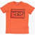 Diesel Red Tag Solid Color Tdasi T-Shirt With Printed Logo Orange