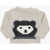 Bonpoint Teddy Bear Crew-Neck Sweater Beige