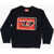 Diesel Red Tag Brushed Cotton Sdasi Crew-Neck Sweatshirt With Front Blue