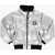 Diesel Red Tag Silver Effect Jarge Padded Jacket With Patch Logo Silver