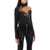 MUGLER Long-Sleeved Swirly Bodysuit BLACK NUDE02