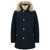 Woolrich Woolrich Blue Parka With Fur And Pockets BLUE