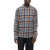 DSQUARED2 Fleeced-Cotton Plaid Check Shirt With Double Breast Pockets Multicolor