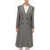 Alberta Ferretti Embroidered Double Breasted Coat With Flap Pockets Black