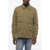 Paul Smith Ps Cotton Blend Field Overshirt With Snap Buttons Military Green