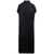 Balenciaga Maxi Black Chemisier Dress With Bb Monogram Jacquard In Viscose Woman Black