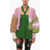 MATIMÌ Aran Cropped Cardigan With Blusanti Sleeves Multicolor