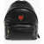 Moschino Love Faux Leather Backpack With Metal Heart Black