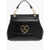 Moschino Love Crocodile Effect Faux Leather Bag With Removable Should Black