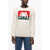 Comme des Garçons Shirt Crew Neck Pacman Wool Blend Sweater White